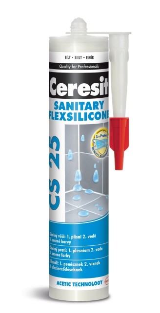 CERESIT CS25 SANITÁRNÍ SILIKON - 280ML, Barva Cream