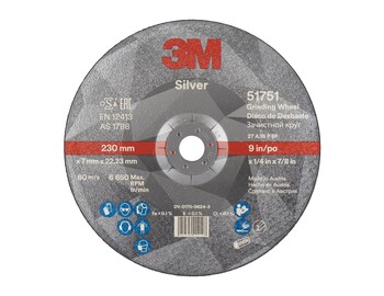 3M™ Silver Depressed Centre Grinding Wheel 3M™ Silver Depressed Centre Grinding Wheel