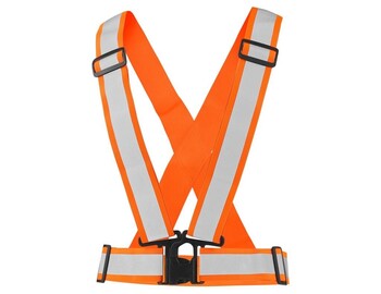 Reflexní elastický CXS KŘÍŽ CROSS BELT, oranžový