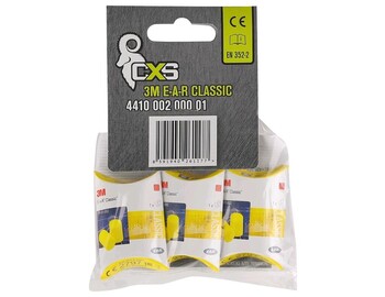 Zátkové chrániče sluchu 3M E-A-R CLASSIC, balení 3 páry