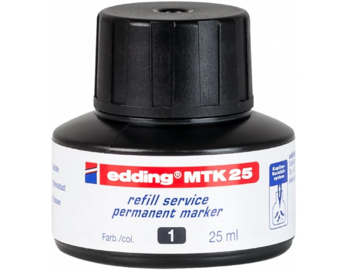 Edding MTK 25 - černý náhradní inkoust pro permanentní fixy