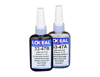 Loxeal 33-47 - 50 ml (A+B), transparentní flexibilní akrylové lepidlo Loxeal 33-47 - 50 ml (A+B), transparentní flexibilní akrylové lepidlo