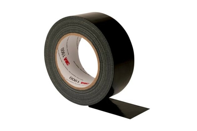 3M Duct Tape univerzální textilní páska 1900, černá, 50 mm x 50 m