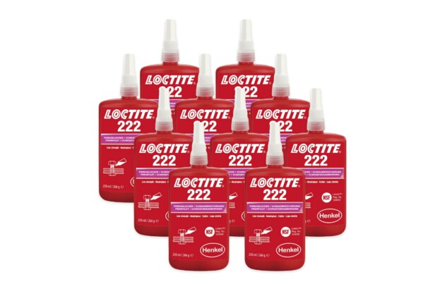 10 x Loctite 222 - 250 ml