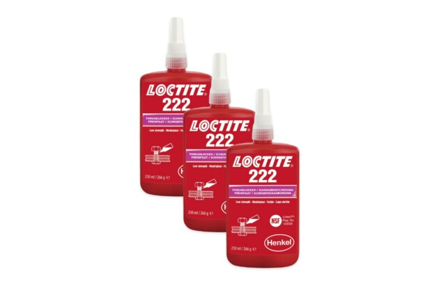 3 x Loctite 222 - 250 ml