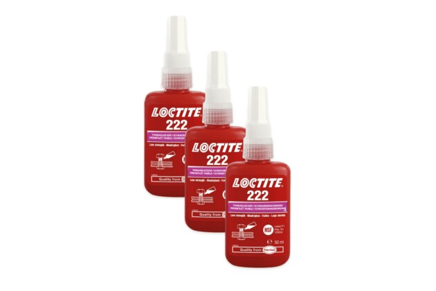 3 x Loctite 222 - 50 ml