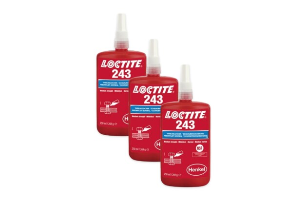 3 x Loctite 243 - 250 ml