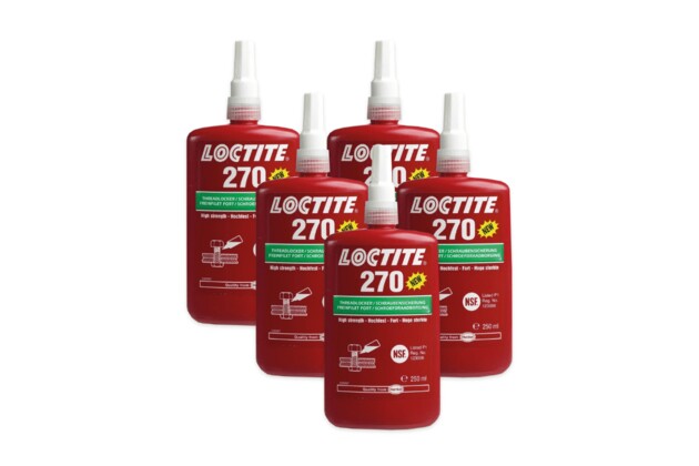 5 x Loctite 270 - 250 ml