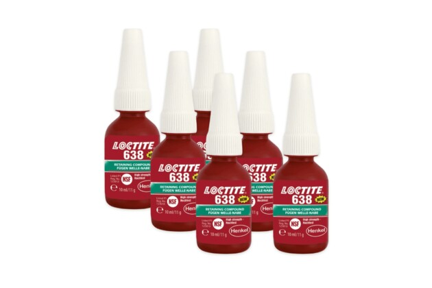 6 x Loctite 638 - 10 ml