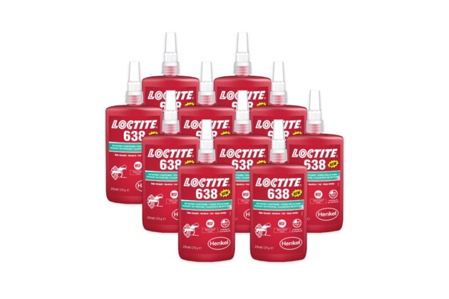 10 x Loctite 638 - 250 ml