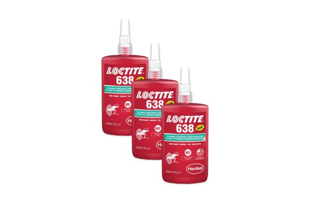 3 x Loctite 638 - 250 ml