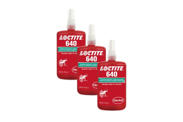 3 x Loctite 640 - 250 ml