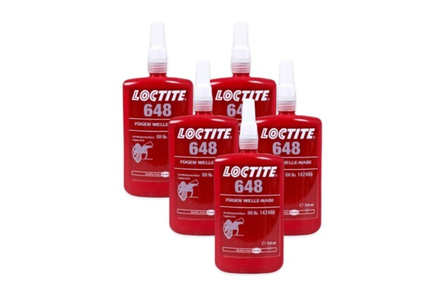 5 x Loctite 648 - 250 ml