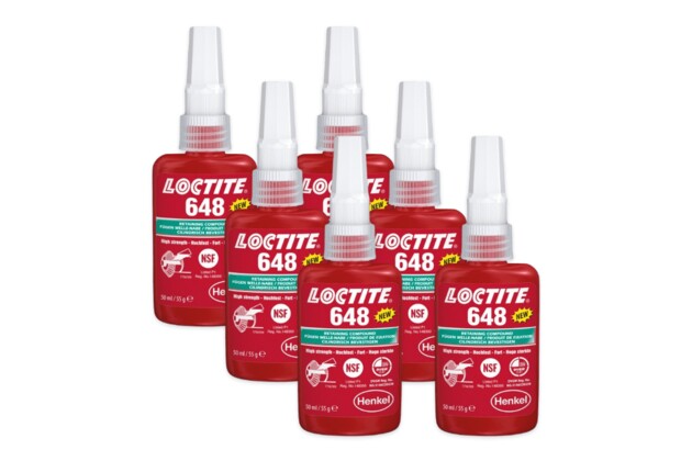 6 x Loctite 648 - 50 ml