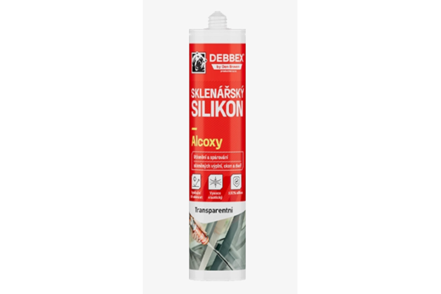 Sklenářský silikon (ALCOXY) - 280 ml, transparentní