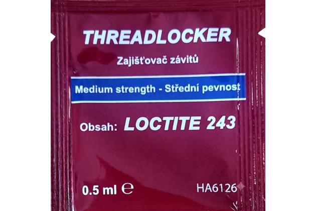 Loctite 243 - 0,5 ml, středněpevnostní Loctite 243 - 0,5 ml, středněpevnostní