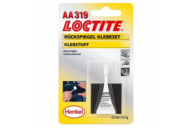 Loctite AA 319 - 0,5 ml, lepení zpětného zrcátka Loctite AA 319 - 0,5 ml, lepení zpětného zrcátka
